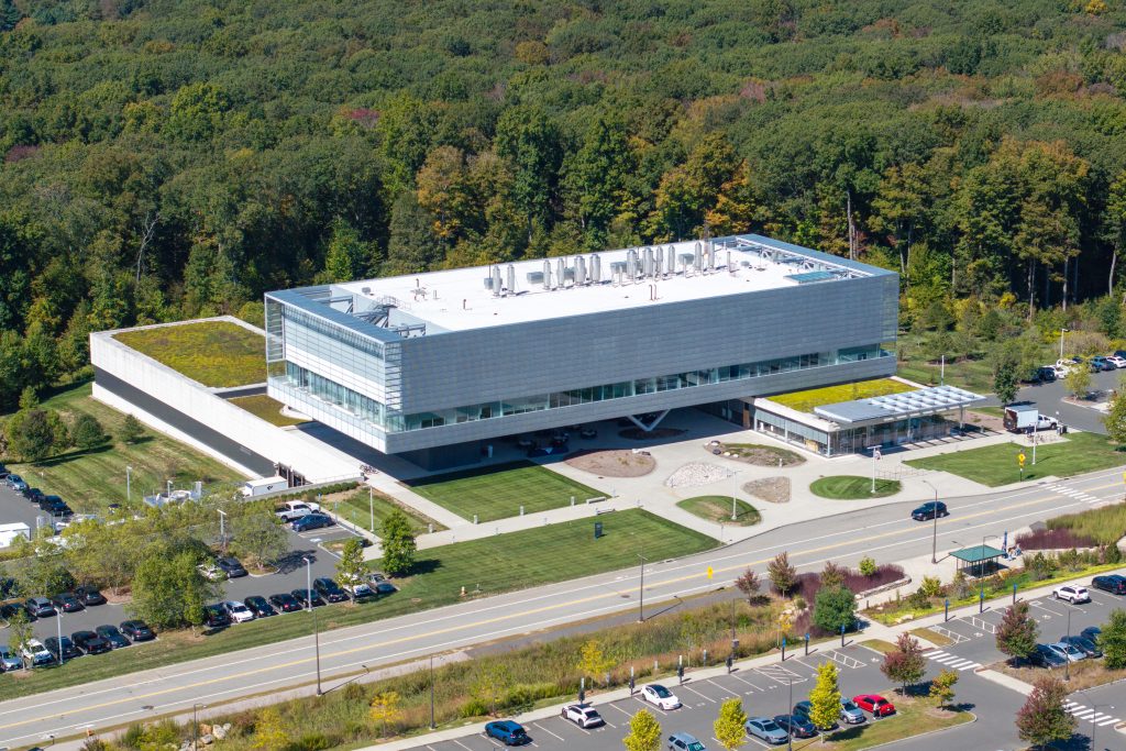 Drone shot of The Innovation Partnership Building