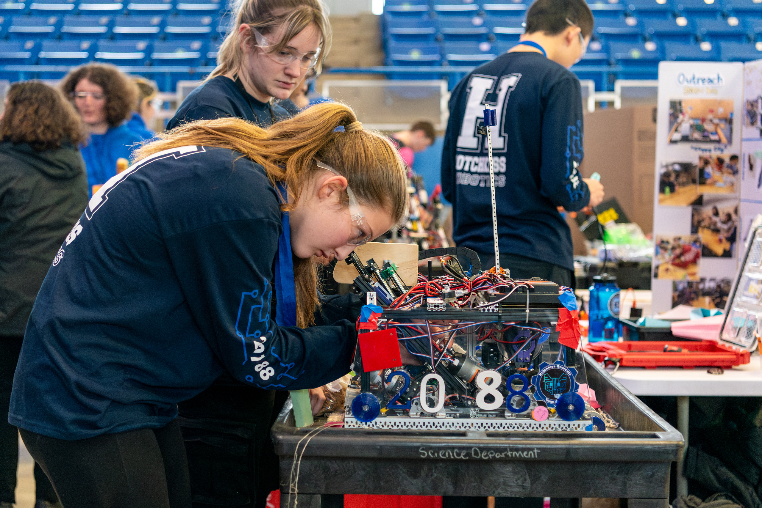 ece student working on project