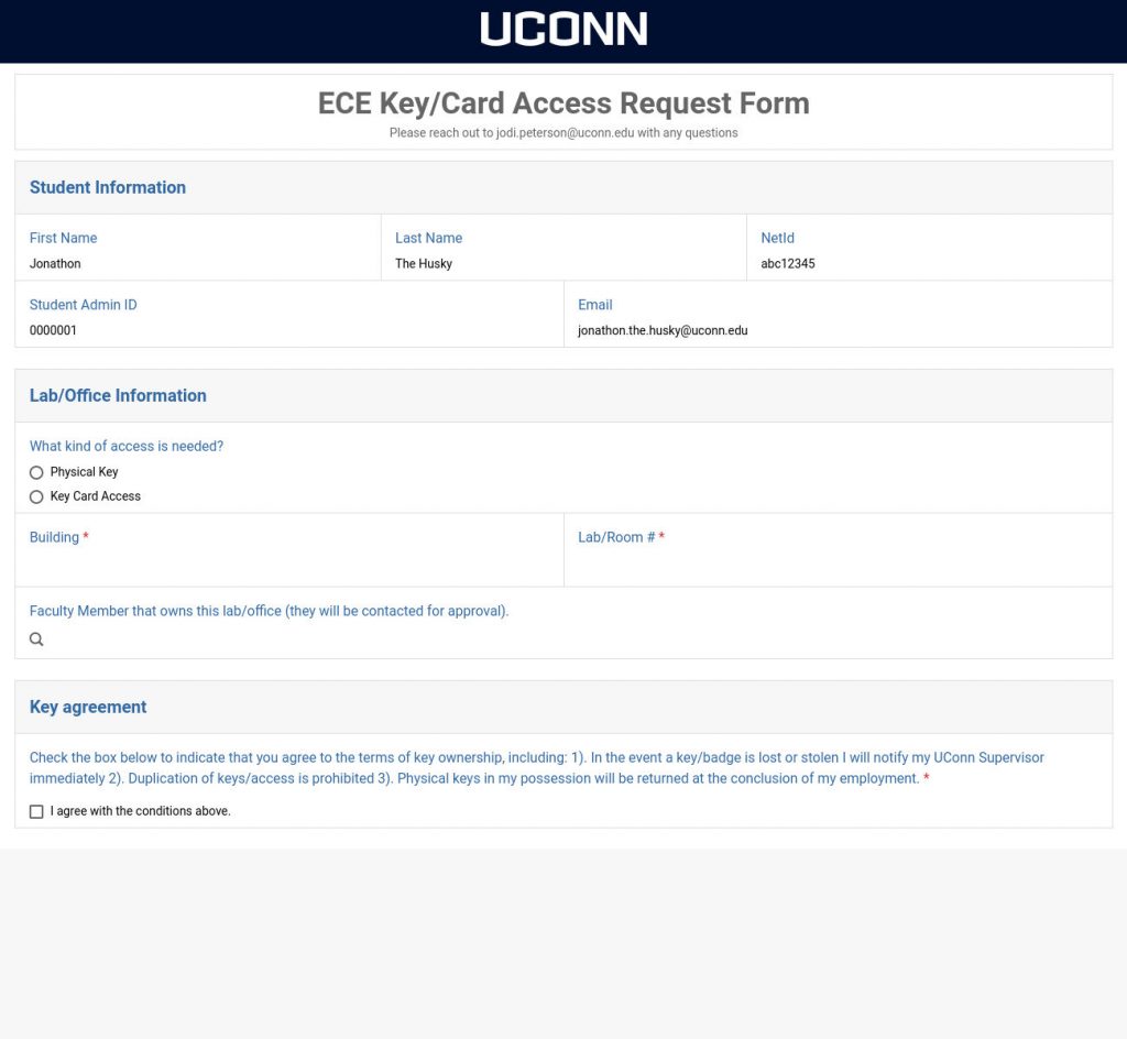 key card access request form