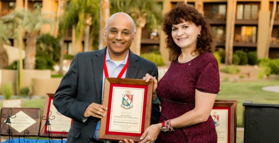 John Chandy getting an award